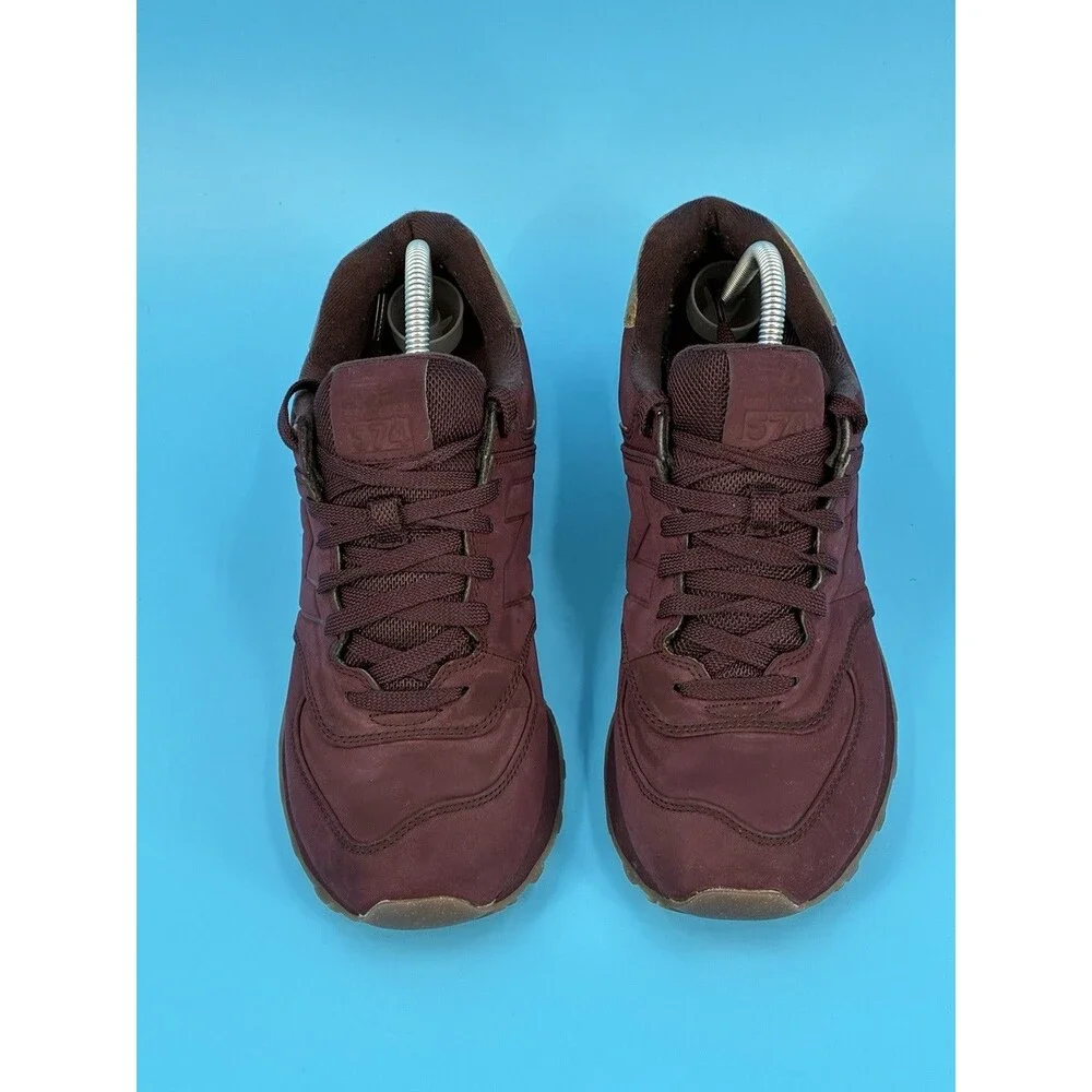 New Balance 574 Women’s 11 Super Nova Red Burgundy Gold WL574MTB